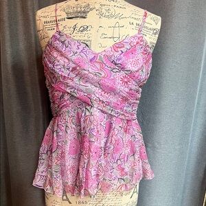 Floral Pink Camisole Top